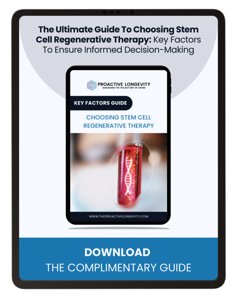 Proactive Longevity Key Factors Guide Ebook Cover